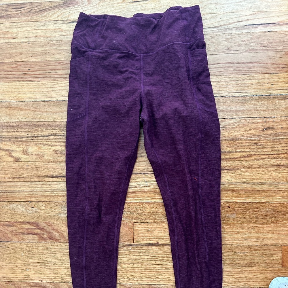 Victoria Secret Essential Leggings Size 12 Burgundy